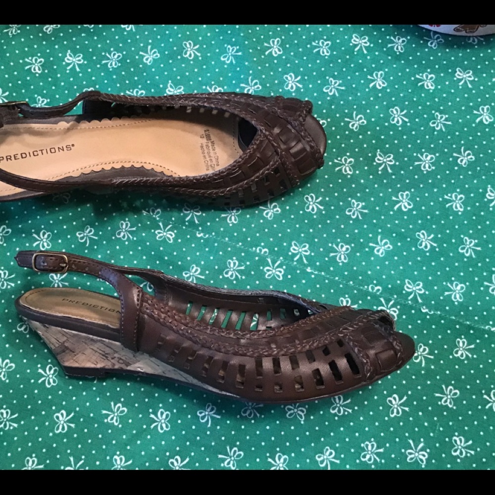 Women’s cork wedge heel sandals